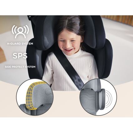 KINDERKRAFT SELECT - Siège auto XPAND 2 i-Taille (100-150 cm) Premium Fusée gris