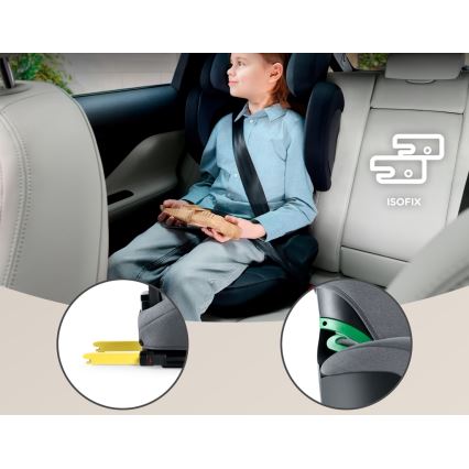 KINDERKRAFT SELECT - Siège auto XPAND 2 i-Taille (100-150 cm) Premium Fusée gris