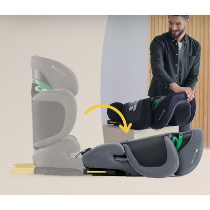 KINDERKRAFT SELECT - Siège auto XPAND 2 i-Taille (100-150 cm) Premium Fusée gris