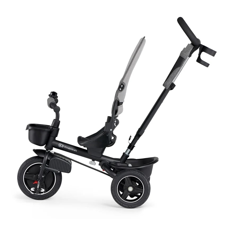 KINDERKRAFT - Triciclo per bambini 5in1 SPINSTEP grigio