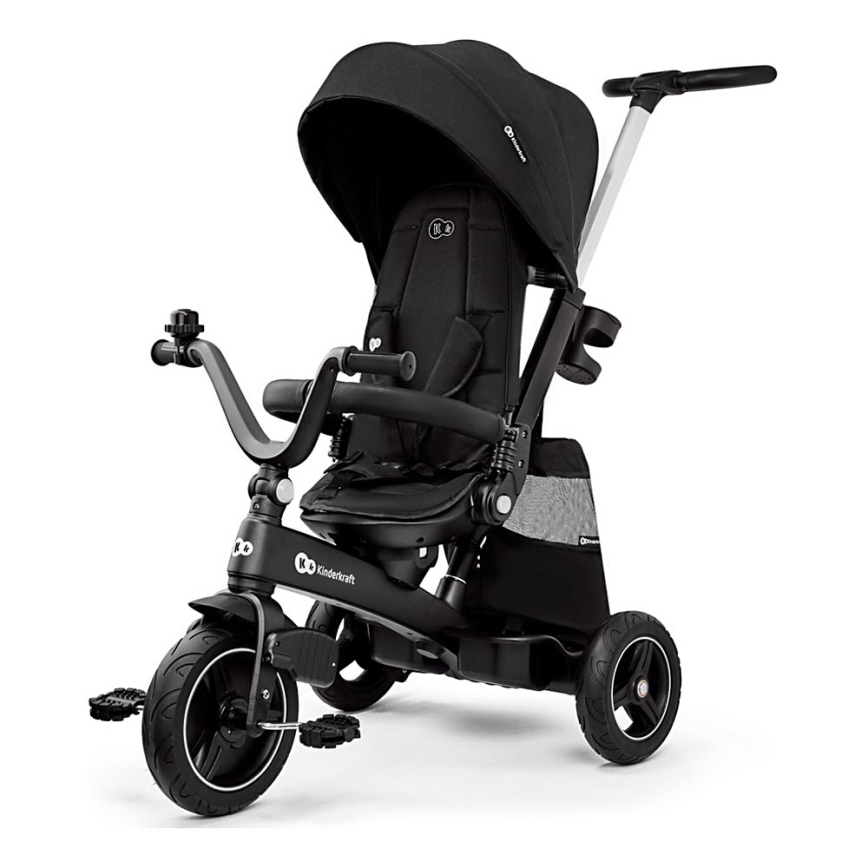 KINDERKRAFT SELECT - Tricycle enfant 5en1 EASYTWIST Premium noir