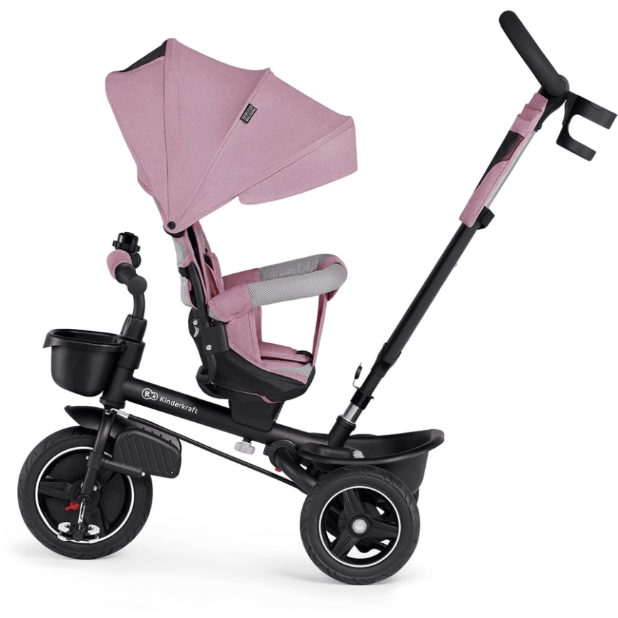 KINDERKRAFT - Tricycle enfant 5en1 SPINSTEP rose