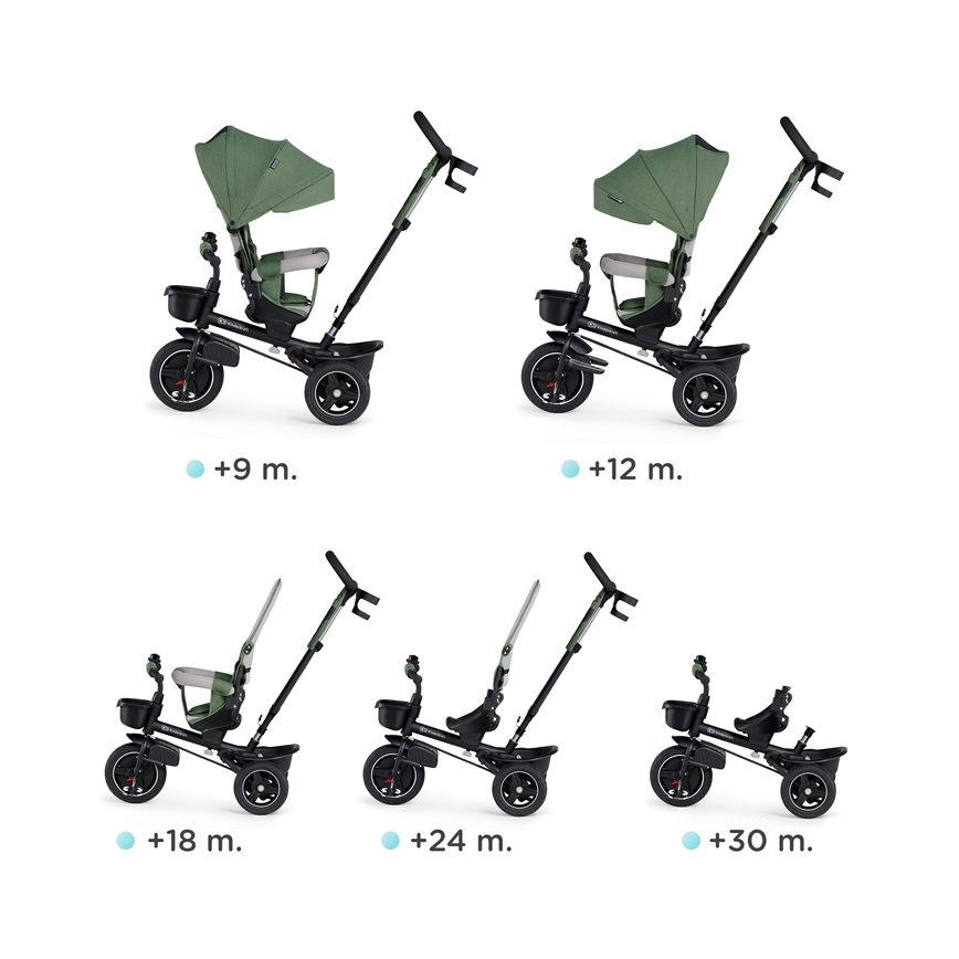 KINDERKRAFT SELECT - Tricycle enfant SPINSTEP Premium vert