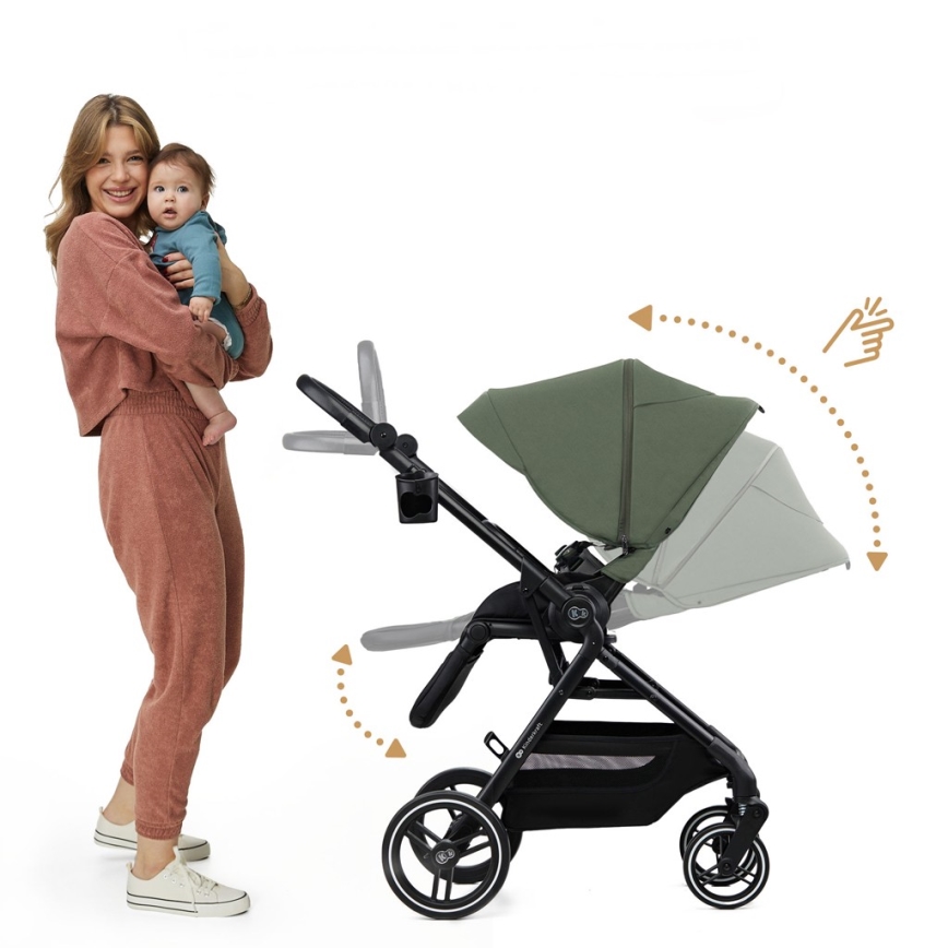 KINDERKRAFT SELECT - Passeggino sportivo 2 in 1 YOXI Verde mistico