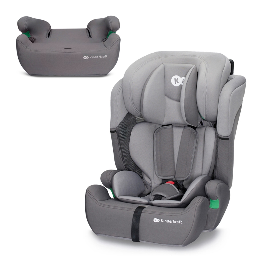 KINDERKRAFT - Siège auto COMFORT UP i-Taille (76-150 cm) gris clair