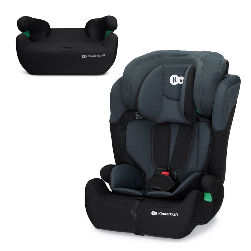 KINDERKRAFT - Siège auto COMFORT UP i-Taille (76-150 cm) gris foncé