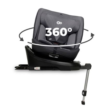 KINDERKRAFT - Siège auto I-360 i-Taille (40-150 cm) gris