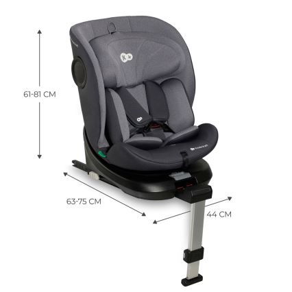 KINDERKRAFT - Siège auto I-360 i-Taille (40-150 cm) gris