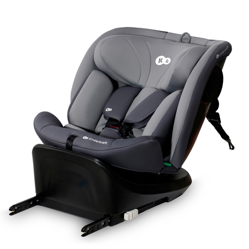 KINDERKRAFT - Siège auto I-GROW i-Taille (40-150 cm) gris