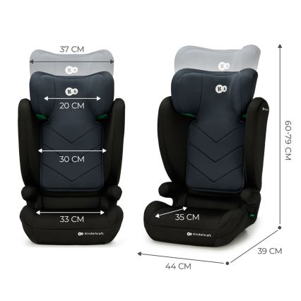 KINDERKRAFT - Siège auto I-SPARK i-Taille (100-150 cm) noir