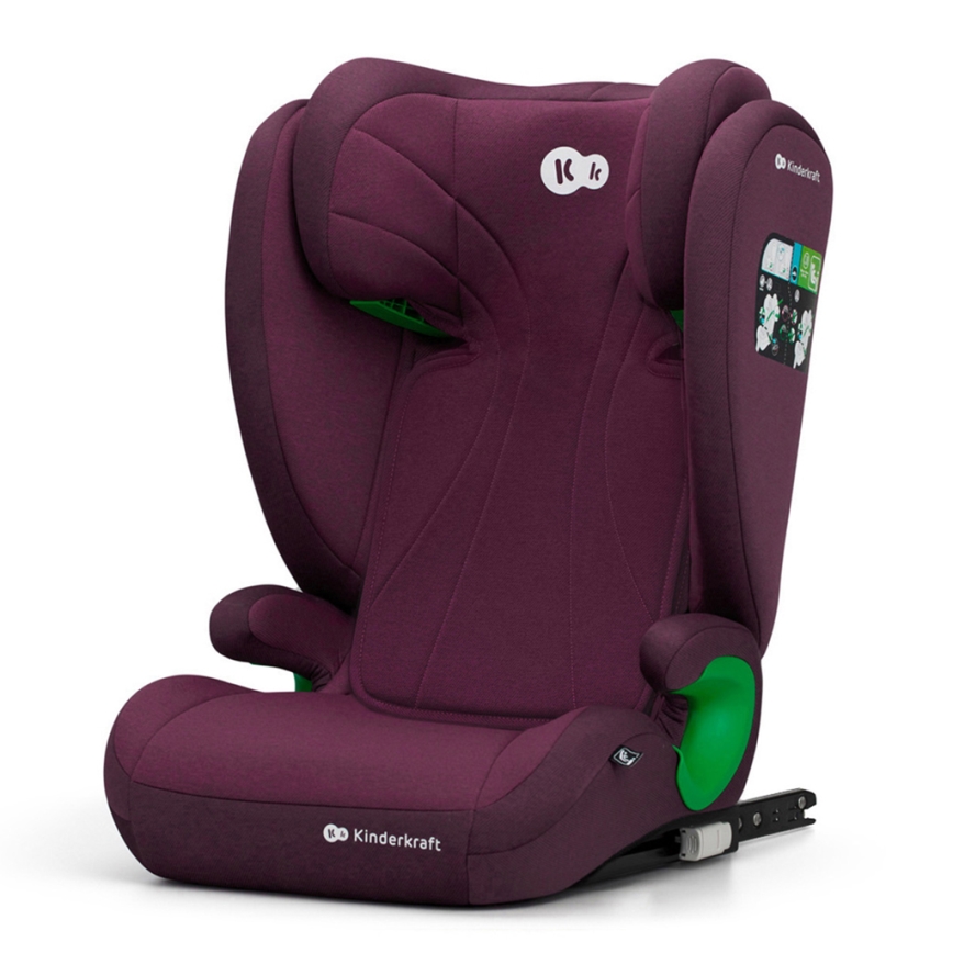 KINDERKRAFT - Siège auto JUNIOR FIX 2 (100-150 cm) Cherry pearl