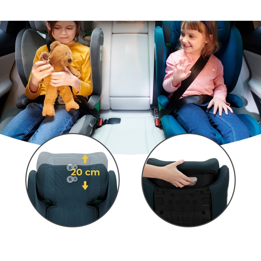 KINDERKRAFT - Siège auto JUNIOR FIX 2 (100-150 cm) Harbor bleu