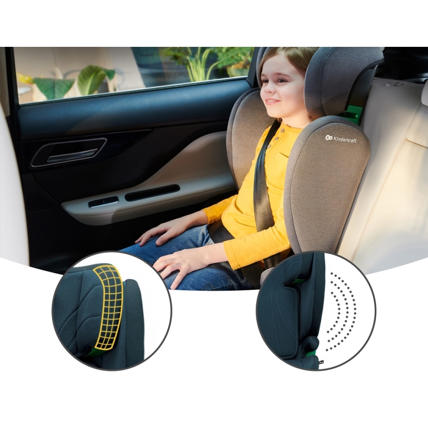 KINDERKRAFT - Siège auto JUNIOR FIX 2 (100-150 cm) Harbor bleu