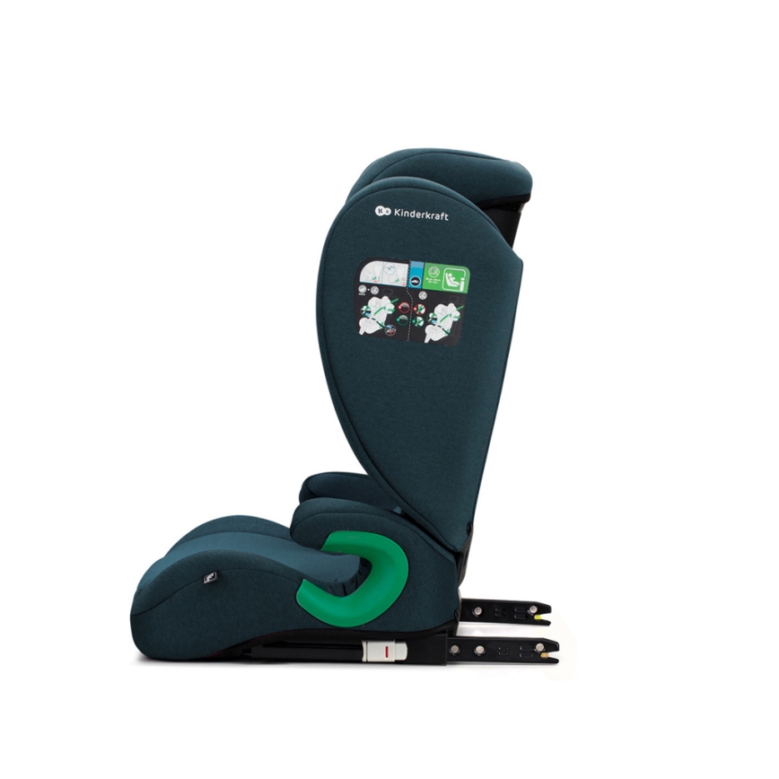 KINDERKRAFT - Siège auto JUNIOR FIX 2 (100-150 cm) Harbor bleu