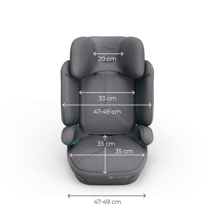 KINDERKRAFT - Siège-auto pliable XPAND 2 PRO 100-150 cm gris