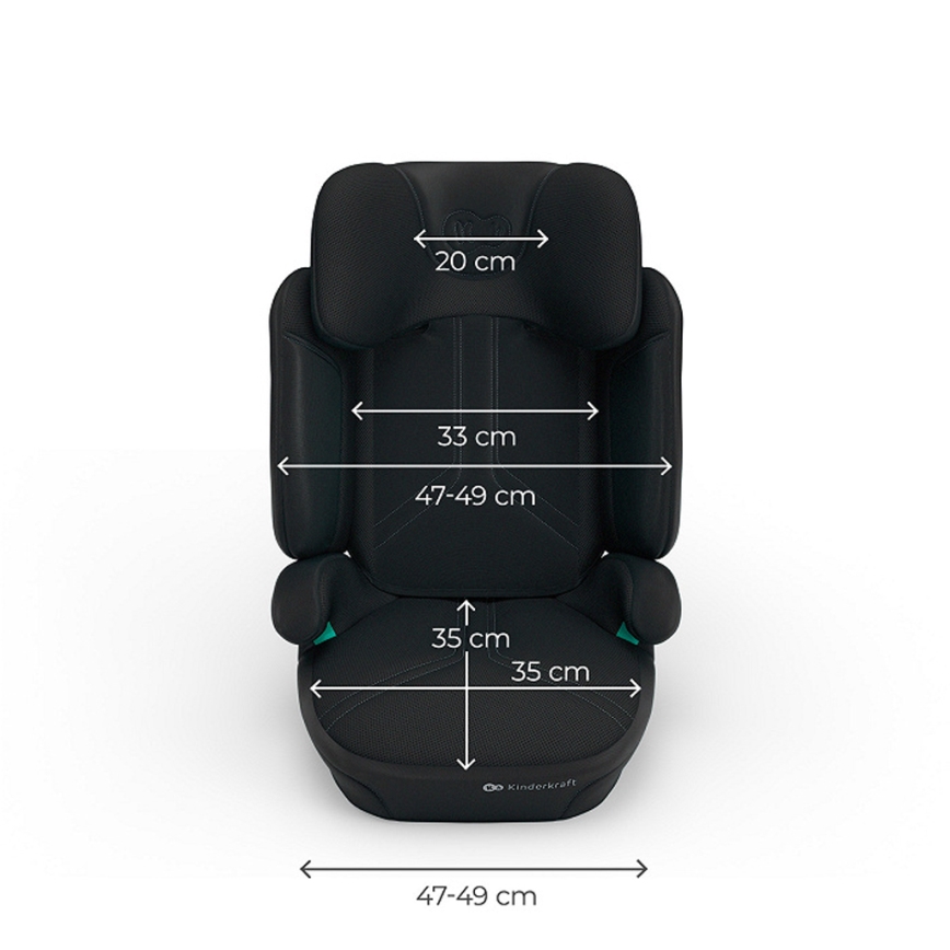 KINDERKRAFT - Siège-auto pliable XPAND 2 PRO 100-150 cm noir