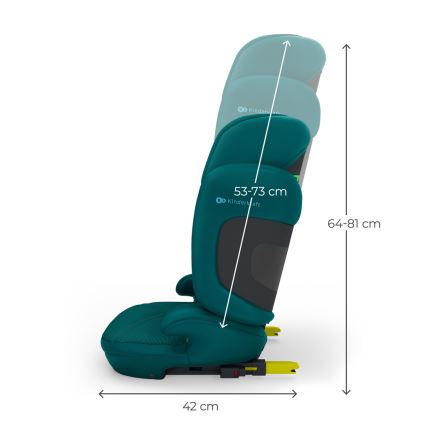 KINDERKRAFT - Siège auto pliable XPAND 2 PRO 100-150 cm turquoise