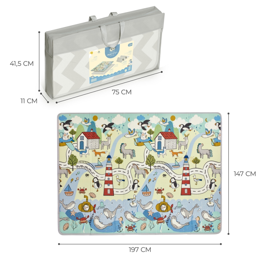 KINDERKRAFT - Tappetino da gioco per bambini MATTY 2