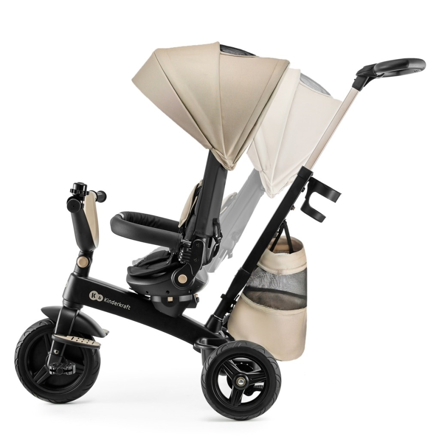 KINDERKRAFT - Triciclo per bambini 5 in 1 EASYTWIST beige