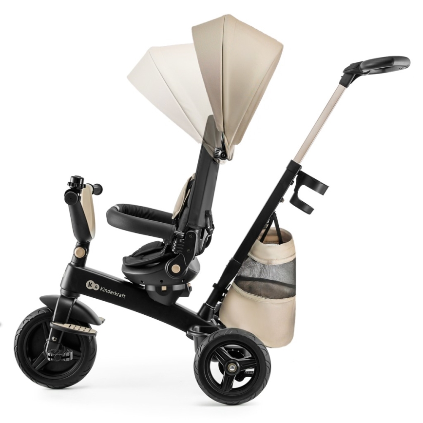 KINDERKRAFT - Triciclo per bambini 5 in 1 EASYTWIST beige