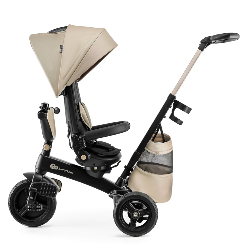 KINDERKRAFT - Triciclo per bambini 5 in 1 EASYTWIST beige