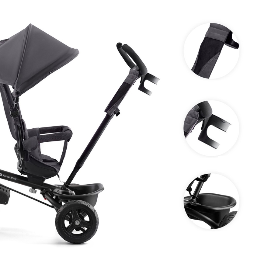KINDERKRAFT - Triciclo per bambini AVEO grigio