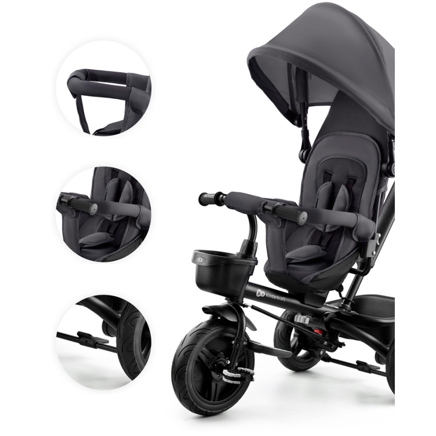 KINDERKRAFT - Triciclo per bambini AVEO grigio