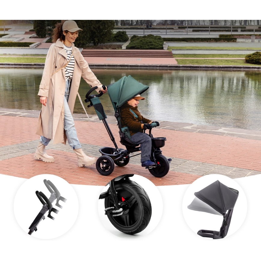 KINDERKRAFT - Triciclo per bambini AVEO verde
