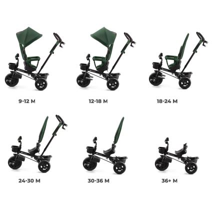 KINDERKRAFT - Triciclo per bambini AVEO verde