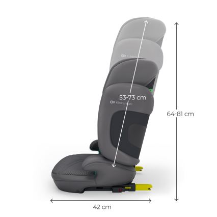 KINDERKRAFT - XPAND 2 PRO klappbarer Kindersitz 100-150 cm grau