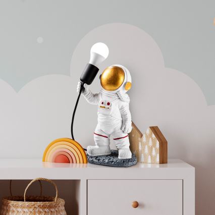 Kinderlampe ASTRONAUT 1xE27/40W/230V kupfer/weiß