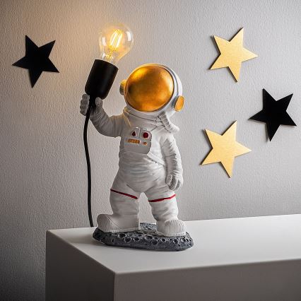 Kinderlampe ASTRONAUT 1xE27/40W/230V kupfer/weiß