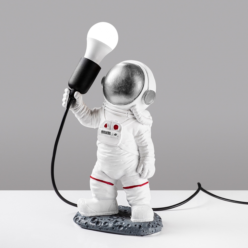 Kinderlampe ASTRONAUT 1xE27/40W/230V silber/weiß