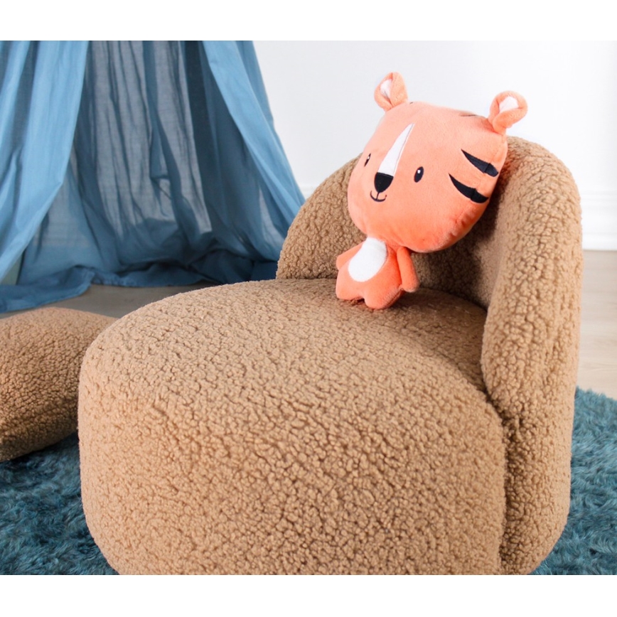Kindersessel PIXI Ø 46 cm, braun