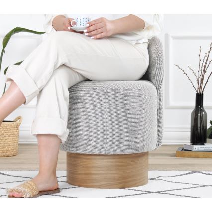 Kindersessel RIKI 40x47 cm grau