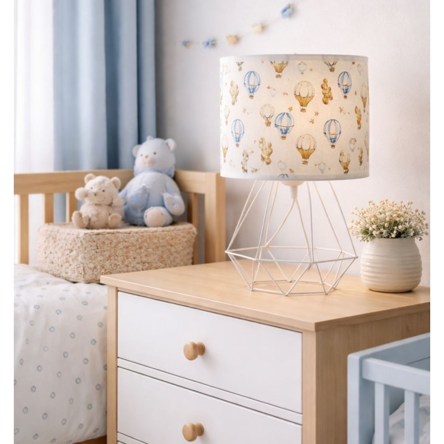 Kindertischlampe KIDS ROOM, 1xE27/60W/230V, Ø 18 cm, mit Ballons