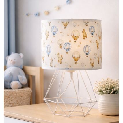 Kindertischlampe KIDS ROOM, 1xE27/60W/230V, Ø 18 cm, mit Ballons