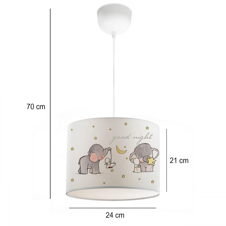 Kinderzimmer-Deckenleuchte CANDY 1xE27/40W/230V weiß/beige