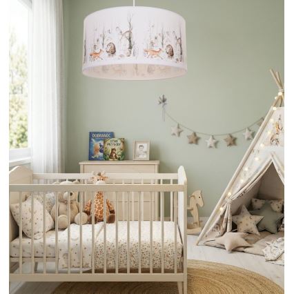 Kinderzimmer-Deckenleuchte KIDS ROOM 1xE27/60W/230V, Ø 40 cm, mit Tiermotiven