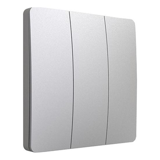 Kinetischer kabelloser Schalter 3-polig, IP67, Silber