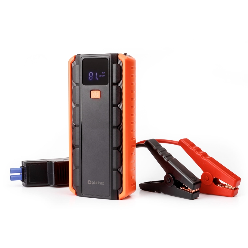 Kit de démarrage pour voiture 1000A avec batterie portative 12000 mAh PD 10W et Lampe de poche LED avec crochet et aimant
