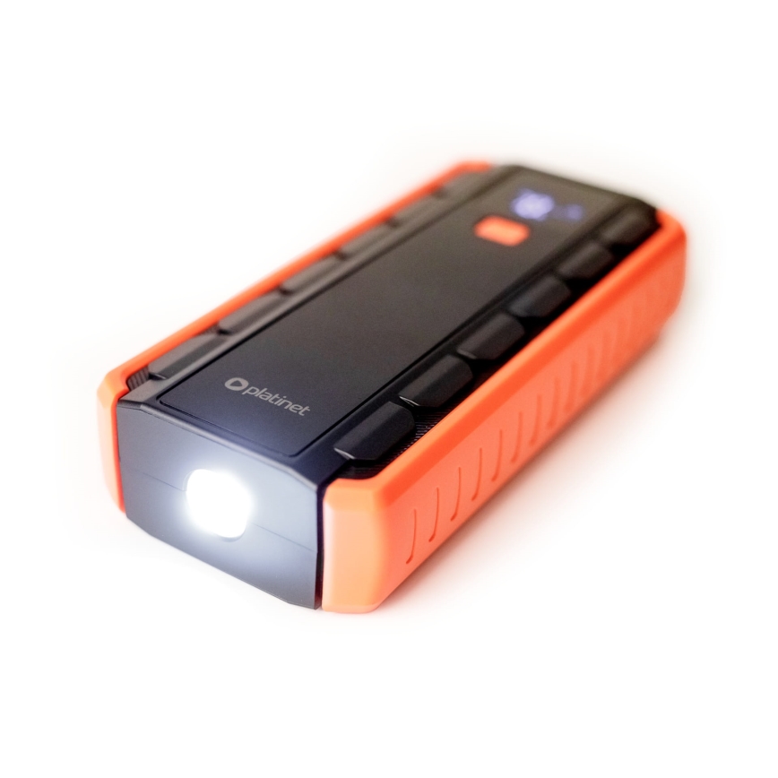 Kit de démarrage pour voiture 1000A avec batterie portative 12000 mAh PD 10W et Lampe de poche LED avec crochet et aimant