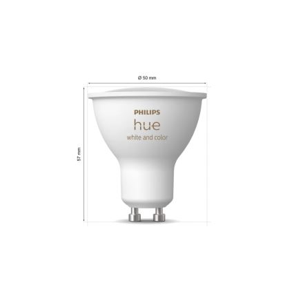 Kit base Philips Hue WHITE AND COLOR AMBIANCE 3xGU10/4,2W/230V 2200-6500K + Hue bridge