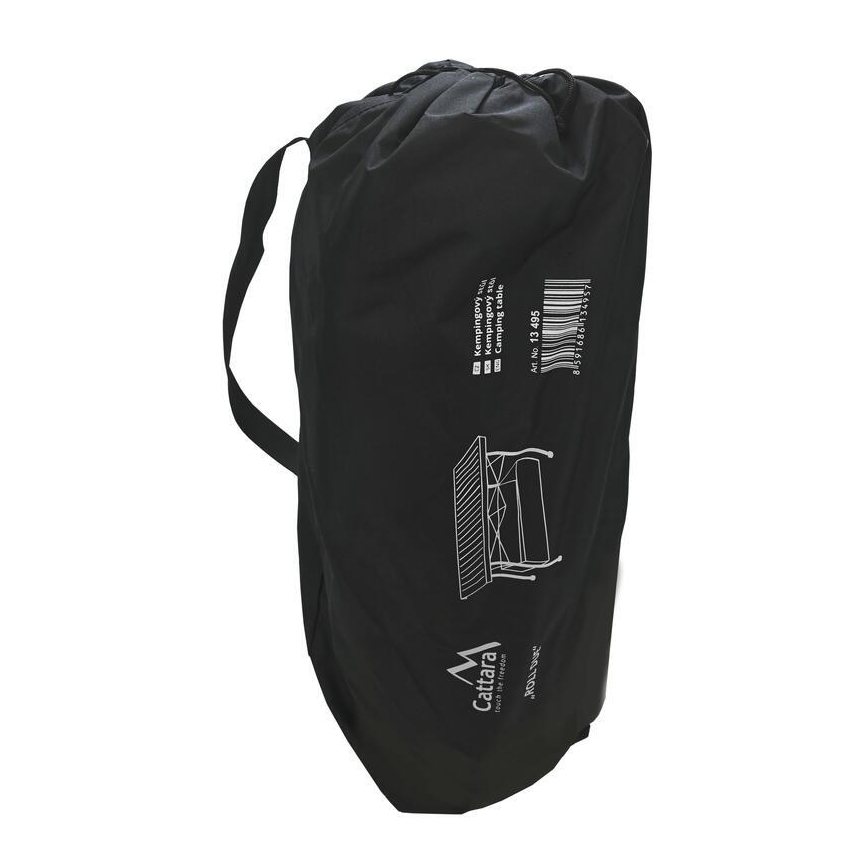 Klappbarer Campingtisch 118x70 cm anthrazit