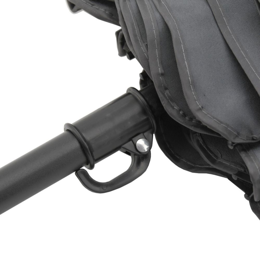 Klappbarer, neigbarer Sonnenschirm d 1,8 m grau