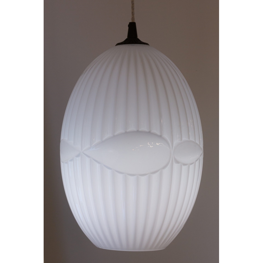 Lampadario a sospensione con filo ELLIPTIC 1xE27/11W/230V bianco