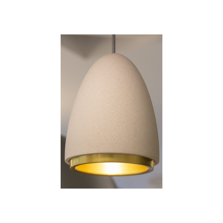 Hängeleuchte CONCRETE 1xGU10/5W/230V grau/gold