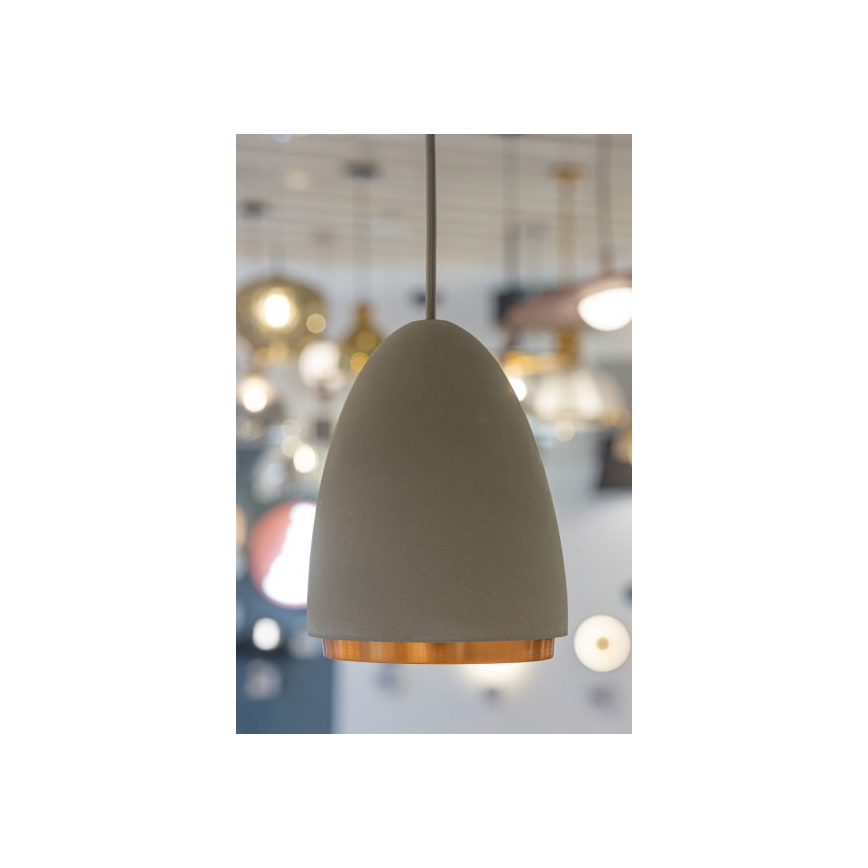 Lampadario a sospensione con filo CONCRETE 1xGU10/5W/230V grigio/rame