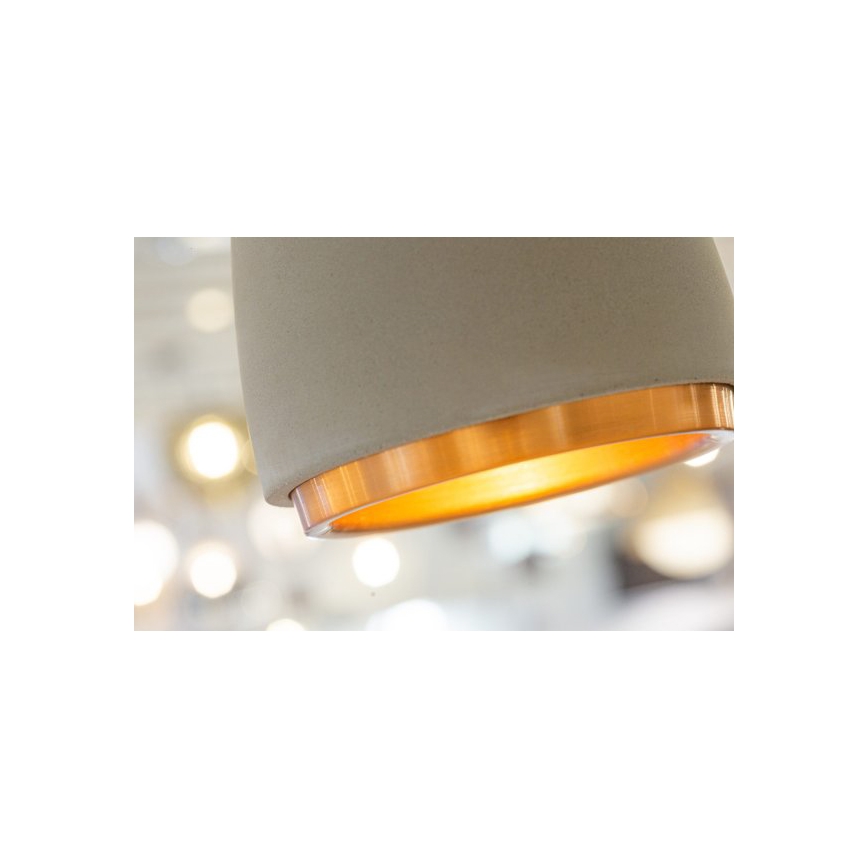 Suspension filaire CONCRETE 1xGU10/5W/230V gris/cuivre