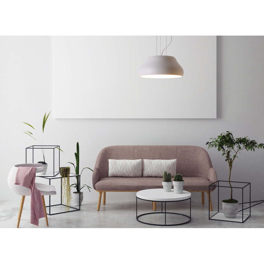 Lampadario a sospensione con filo PADDY LED/24W/230V bianco